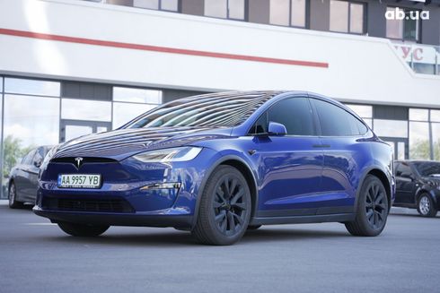 Tesla Model X 2023 синий - фото 5