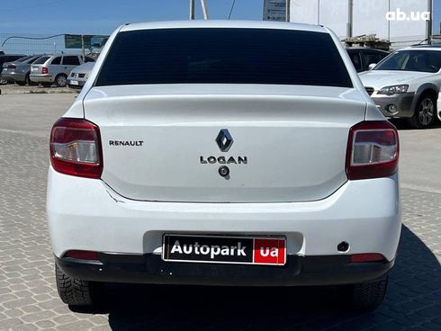 Renault Logan 2015 белый - фото 11