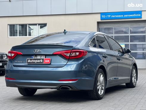 Hyundai Sonata 2015 синий - фото 7