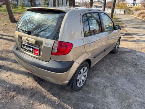 Hyundai Getz 2006 бежевый - фото 5