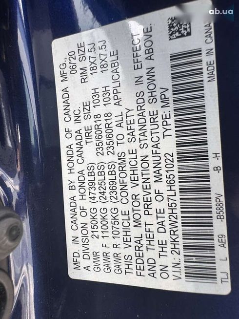 Honda CR-V 2020 - фото 21