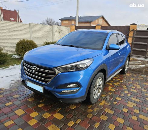 Hyundai Tucson 2017 голубой - фото 3