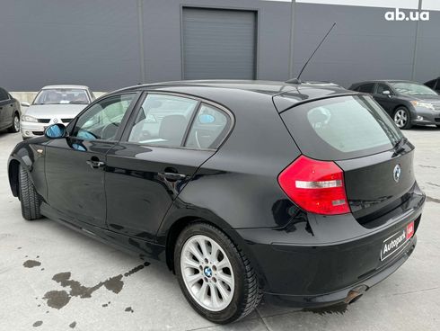 BMW 1 серия 2008 черный - фото 6