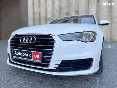 Audi A6 2015 белый - фото 2