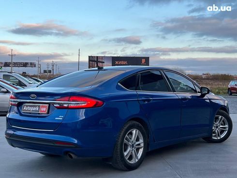 Ford Fusion 2018 синий - фото 7