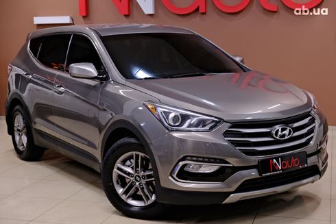 Hyundai Santa Fe 2018 серый - фото 4