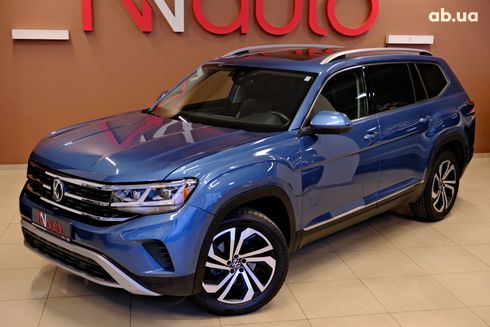 Volkswagen Atlas 2020 синий - фото 2