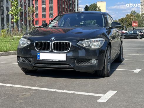 BMW 1 серия 2012 черный - фото 1