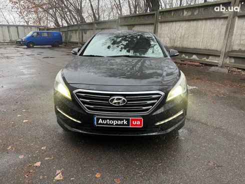 Hyundai Sonata 2015 черный - фото 2