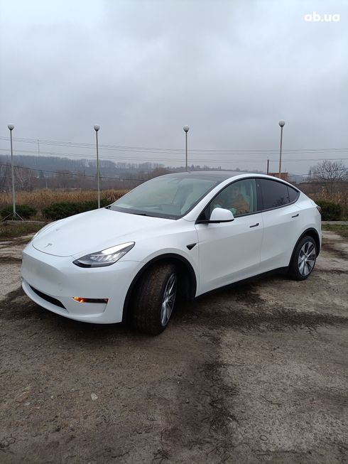 Tesla Model Y 2023 белый - фото 4