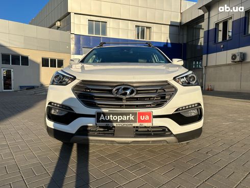 Hyundai Santa Fe 2016 белый - фото 2