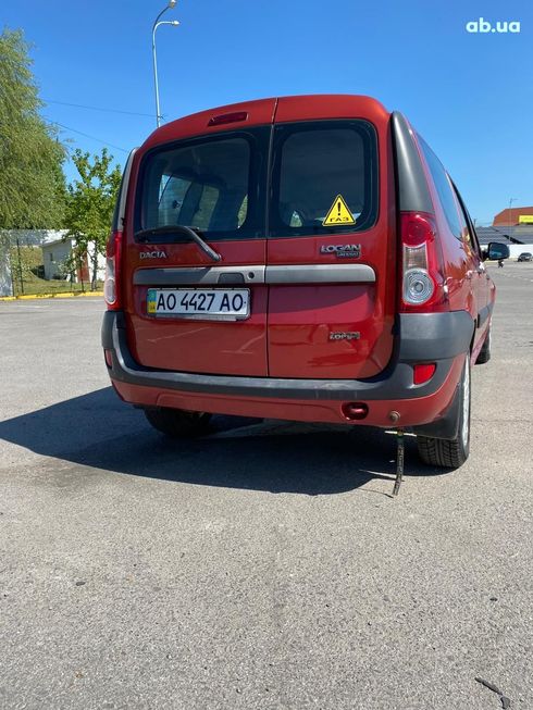 Dacia Logan 2008 вишневый - фото 5