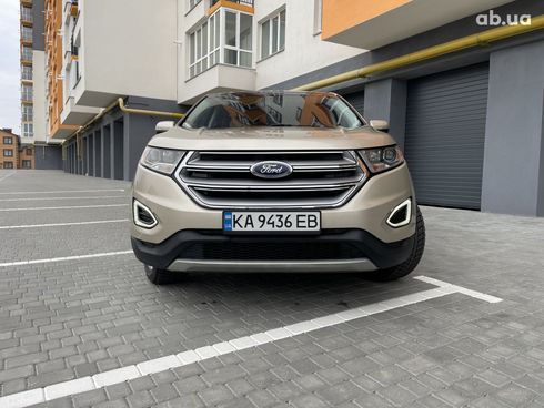 Ford Edge 2017 бежевый - фото 3