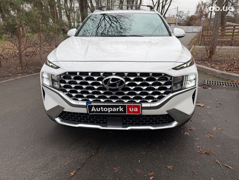 Hyundai Santa Fe 2021 белый - фото 2