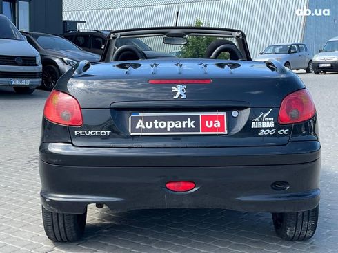 Peugeot 206 2003 черный - фото 7