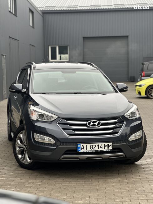 Hyundai Santa Fe 2014 синий - фото 4