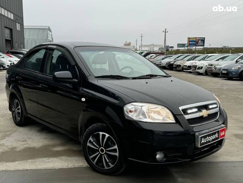 Chevrolet Aveo 2008 черный - фото 5