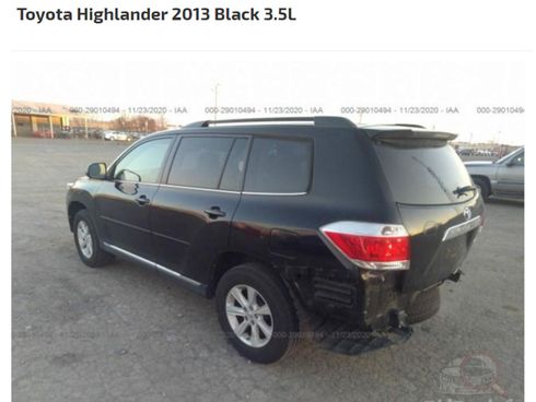 Toyota Highlander 2013 черный - фото 34