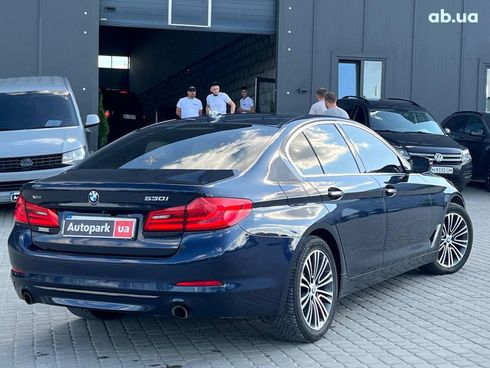 BMW 5 серия 2018 синий - фото 7