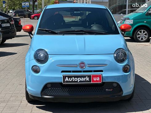 Fiat 500E 2017 синий - фото 5