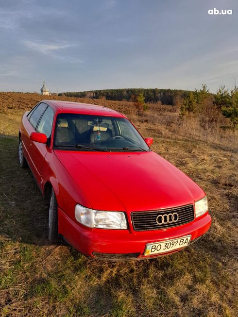 Audi 100 1991 красный - фото 2