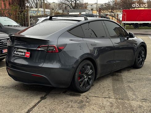 Tesla Model Y 2021 серый - фото 6