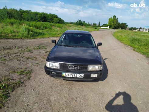 Audi 80 1987 черный - фото 4