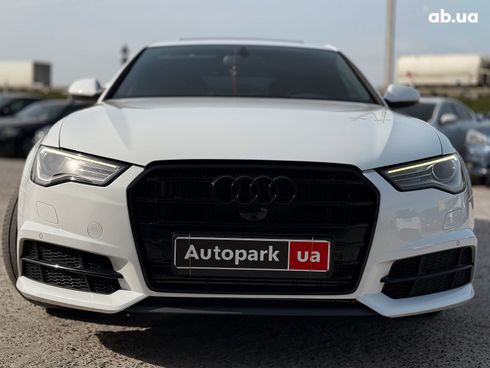 Audi A6 2015 белый - фото 2
