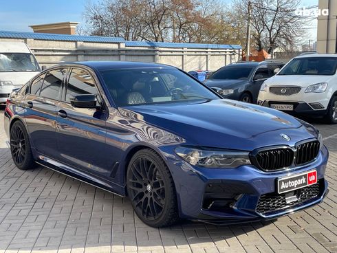 BMW 5 серия 2017 синий - фото 3