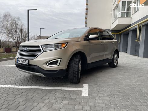 Ford Edge 2017 бежевый - фото 6