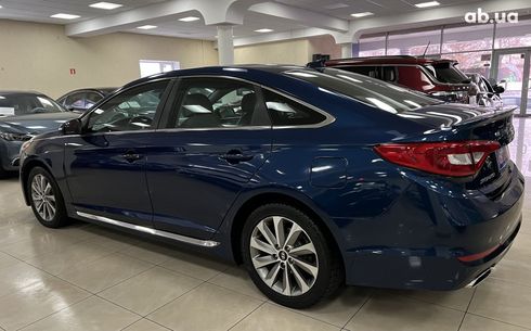 Hyundai Sonata 2014 синий - фото 3