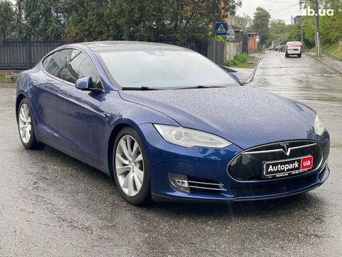 Tesla Model S 2015 синий - фото 3