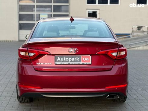 Hyundai Sonata 2014 красный - фото 5
