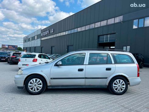 Opel Astra 2001 серый - фото 8
