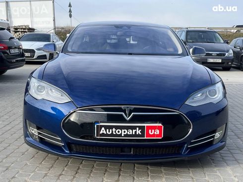 Tesla Model S 2015 синий - фото 3