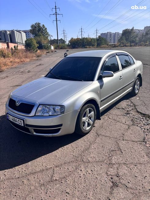 Skoda Superb 2005 серебристый - фото 3