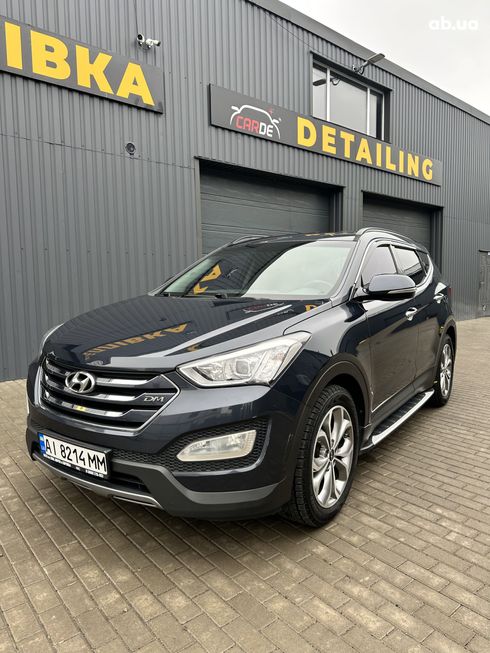 Hyundai Santa Fe 2014 синий - фото 8
