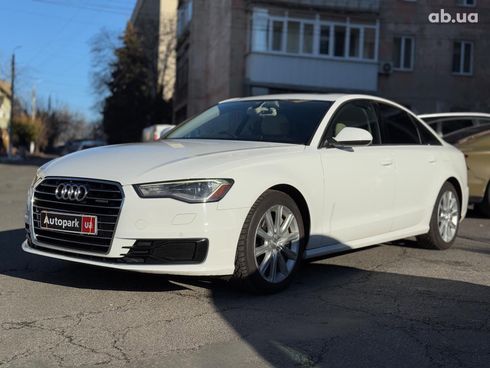 Audi A6 2016 белый - фото 2