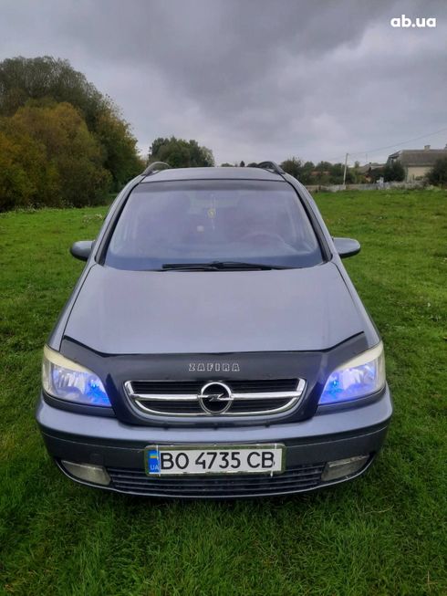 Opel Zafira 2004 серый - фото 2