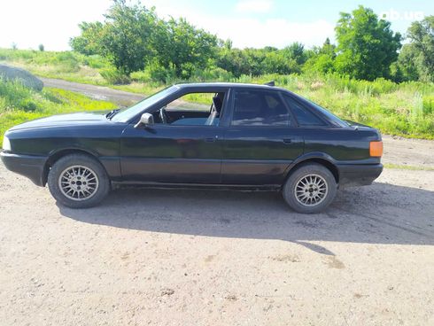 Audi 80 1987 черный - фото 2