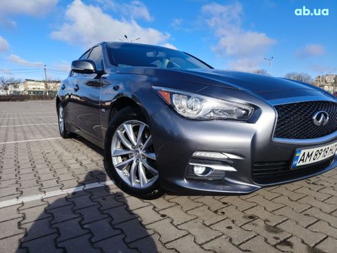 Infiniti Q50 2017 серый - фото 3