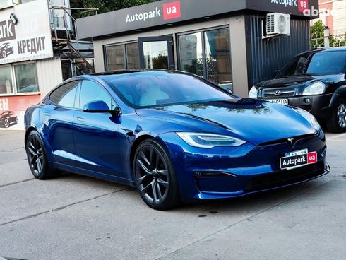 Tesla Model S 2022 синий - фото 15