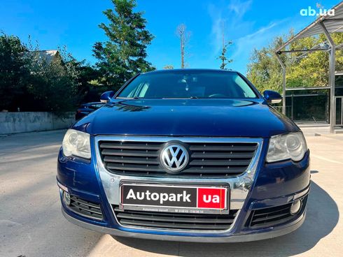 Volkswagen passat b6 2008 синий - фото 2