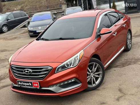 Hyundai Sonata 2015 оранжевый - фото 2