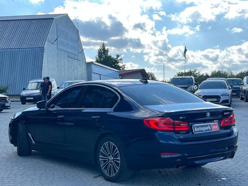 BMW 5 серия 2018 синий - фото 5