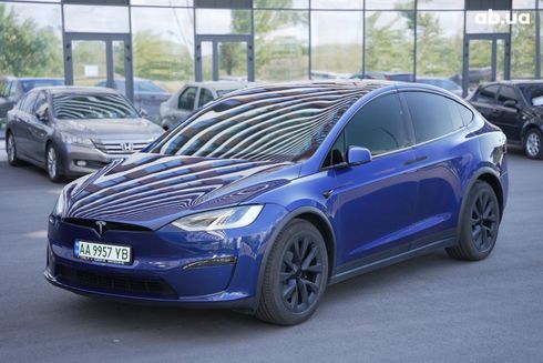 Tesla Model X 2023 синий - фото 16