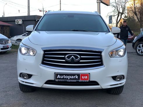 Infiniti QX60 2014 белый - фото 2